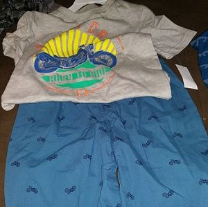 Boys Tshirt and shorts outfit.